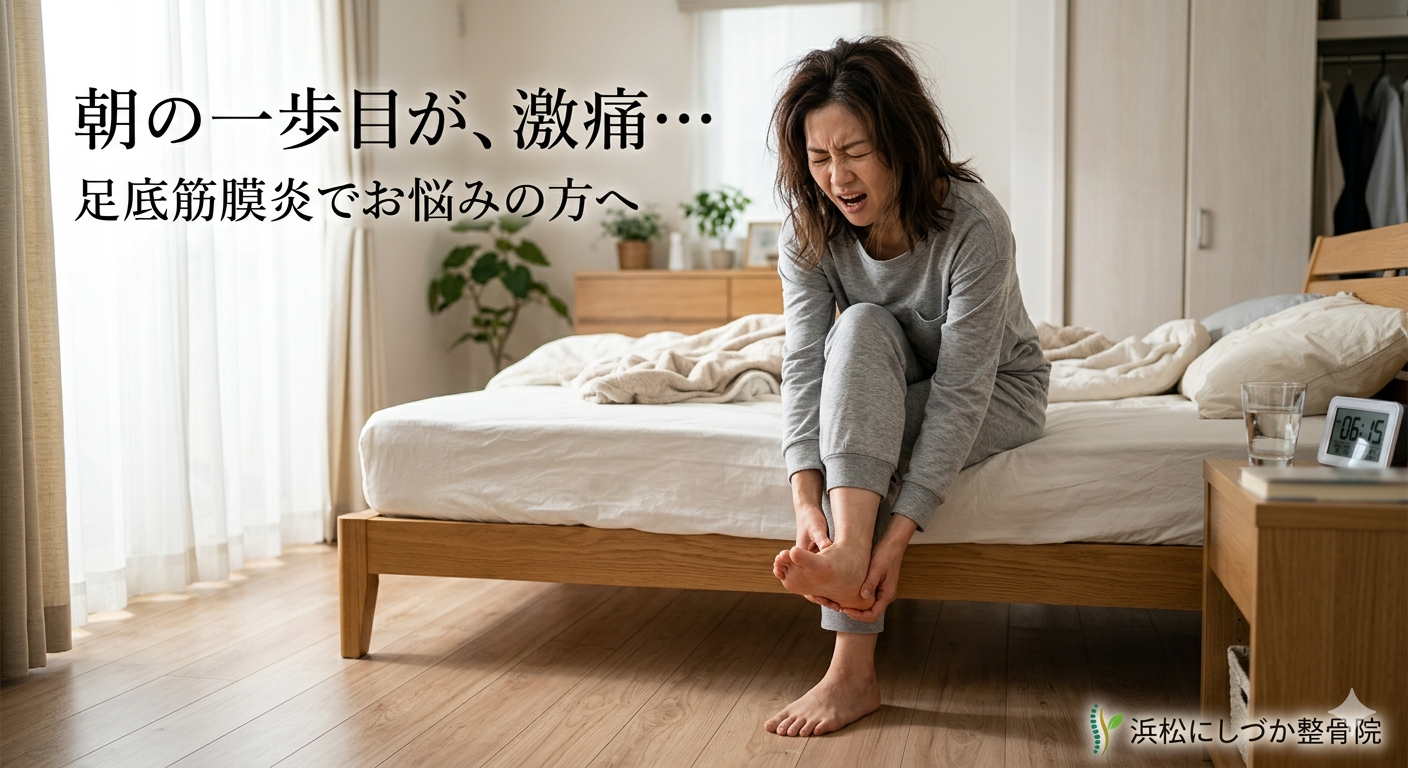 浜松市で足底筋膜炎を根本改善｜「足の裏」だけに原因はありません